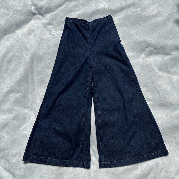 Rachel Comey Absolute Pant Wide Leg Flare Jeans Dark Indigo Denim Size 2 EUC - Picture 5 of 15